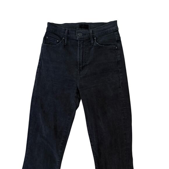 Mother Jeans The Insider Crop Two Step Fray Raw Asymmetrical Hem Not Guilty 25 - Picture 5 of 16